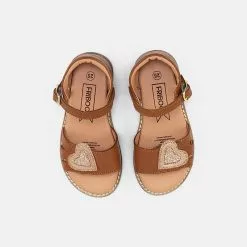 Friboo LEATHER SANDALS - Riemensandalette - Cognac, Kinder -Deutschland Friboo Verkaufs-Shop 008597fadddd40af9c9bbd8f4d091ce7