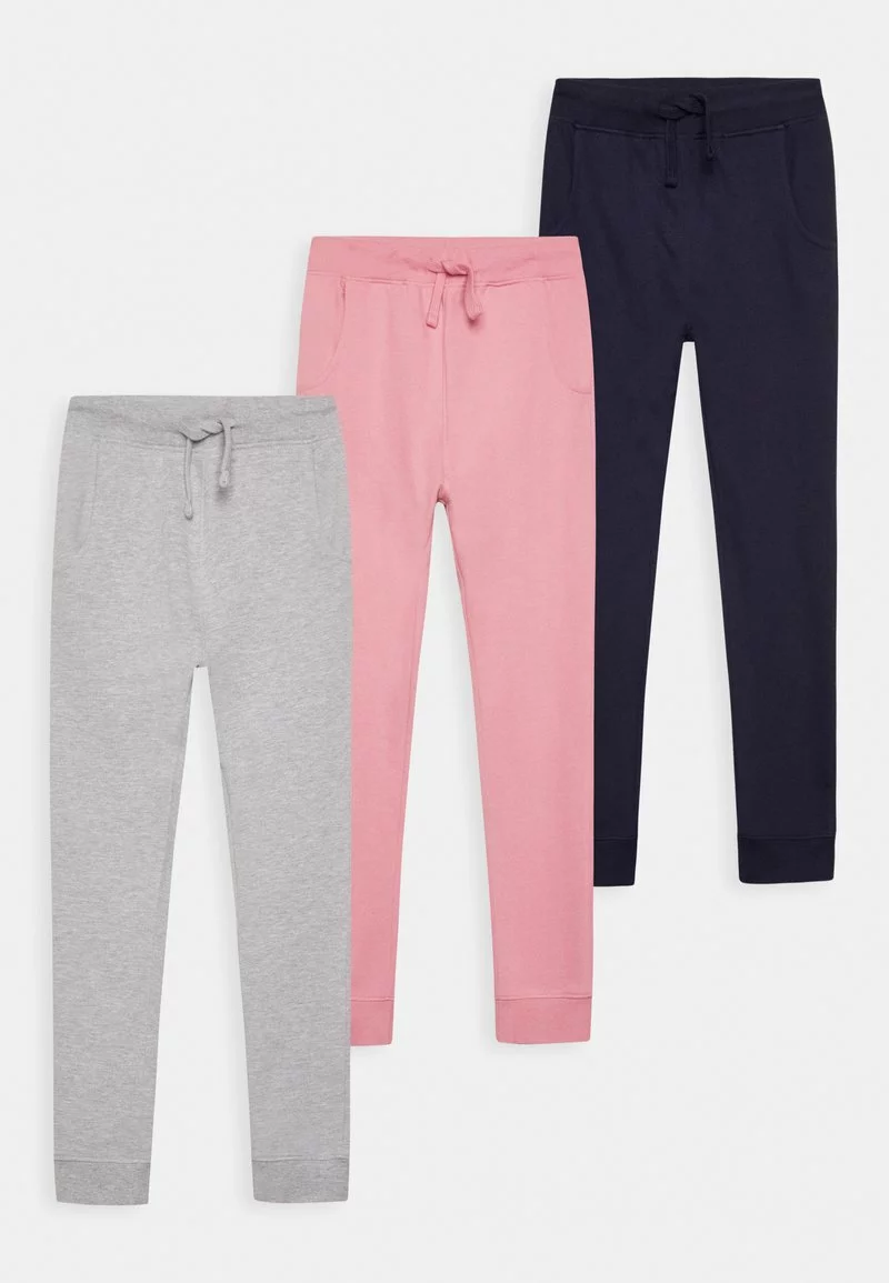Friboo BASIC GIRLS 3 PACK - Jogginghose - Pink, Grey, Dark Blue, Kinder 3 Friboo BASIC GIRLS 3 PACK - Jogginghose - Pink, Grey, Dark Blue, Kinder