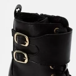 Friboo LEATHER BOOTIES - Schnürstiefelette - Black, Kinder -Deutschland Friboo Verkaufs-Shop 2f104e8ce52944339ffe9342edcc6d7d