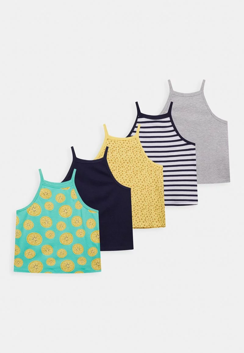 Friboo STRAPPY VEST 5 PACK - Top - Multi-coloured - 917_yellow - 202_dark Blue - 503, Kinder 3 Friboo STRAPPY VEST 5 PACK - Top - Multi-coloured - 917_yellow - 202_dark Blue - 503, Kinder