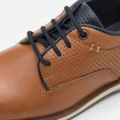 Friboo LEATHER - Sportlicher Schnürer - Cognac, Kinder -Deutschland Friboo Verkaufs-Shop 4c0cb50b18b74ec98c33069fc784604f