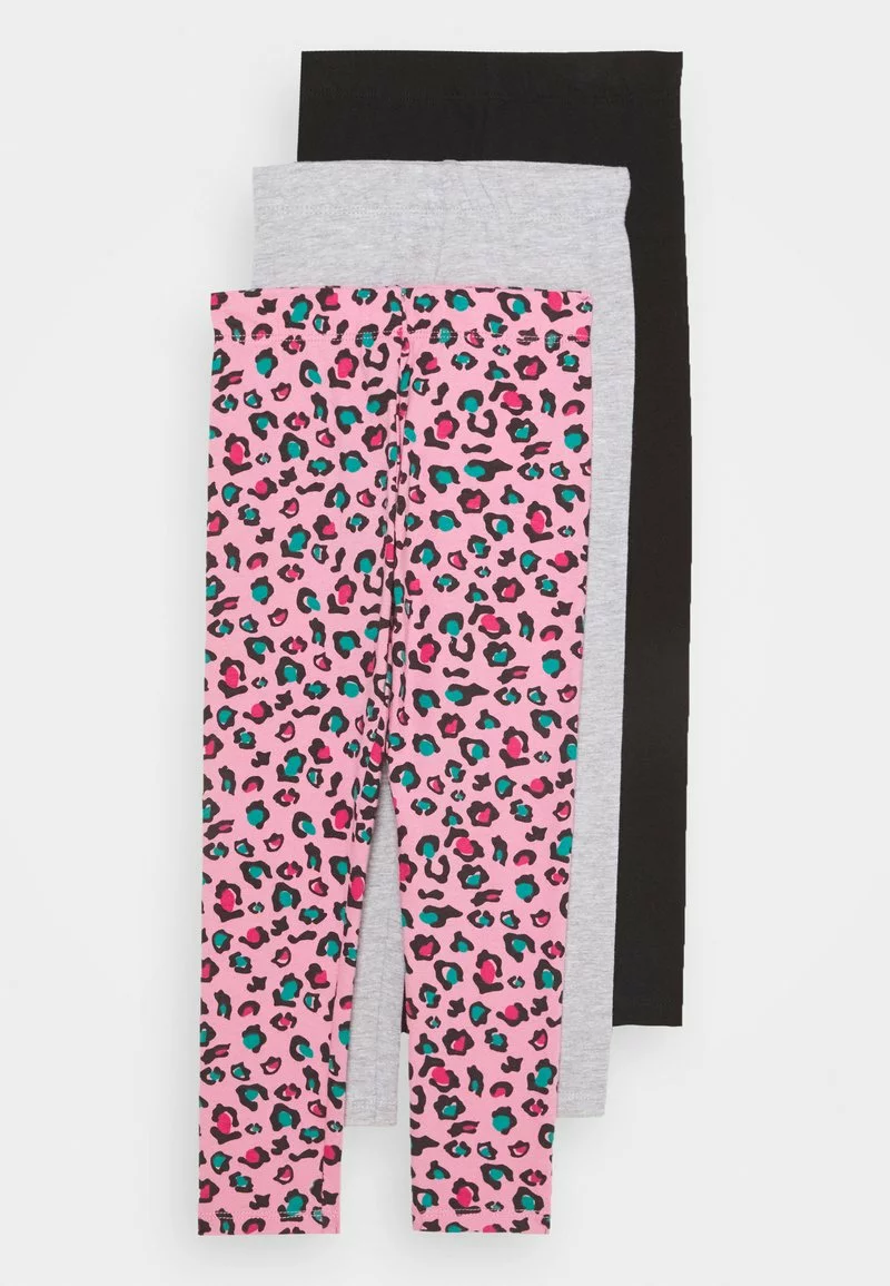 Friboo BASIC GIRLS 3 PACK - Leggings - Hosen - Pink/light Grey, Kinder 3 Friboo BASIC GIRLS 3 PACK - Leggings - Hosen - Pink/light Grey, Kinder