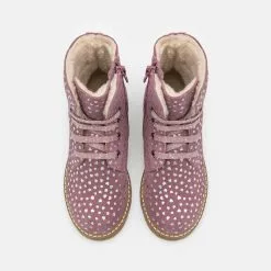 Friboo LEATHER - Schnürstiefelette - Mauve, Kinder -Deutschland Friboo Verkaufs-Shop 7640c672b7aa466a9758f6d2019c1bce