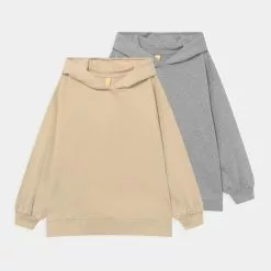 Deutschland Friboo Verkaufs-Shop 37 Friboo 2 PACK UNISEX - Sweatshirt - Beige/mottled Grey
