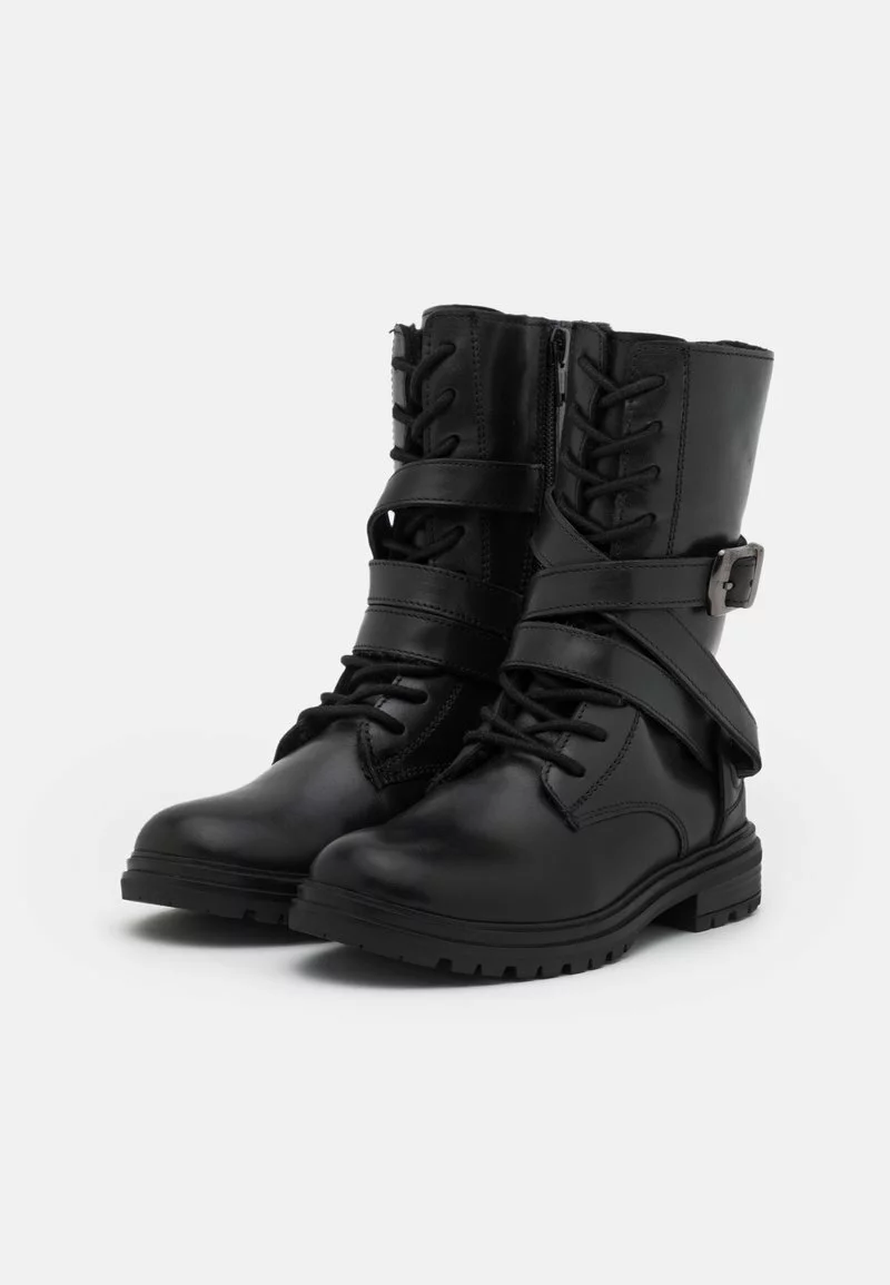 Friboo LEATHER - Schnürstiefel - Black, Kinder 7 Friboo LEATHER - Schnürstiefel - Black, Kinder – Bild 5