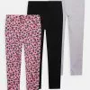 Friboo BASIC GIRLS 3 PACK - Leggings - Hosen - Pink - 402_grey - 102_black - 802, Kinder -Deutschland Friboo Verkaufs-Shop c0edb8ffa30a4f519ce546294f1b6b0a