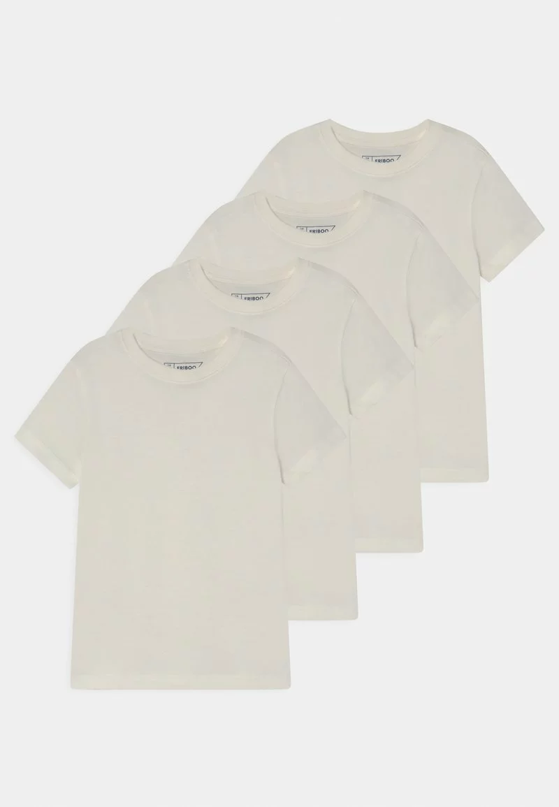 Friboo BASIC BOY TEE 4 PACK - T-Shirt Basic - White, Kinder 3 Friboo BASIC BOY TEE 4 PACK - T-Shirt Basic - White, Kinder