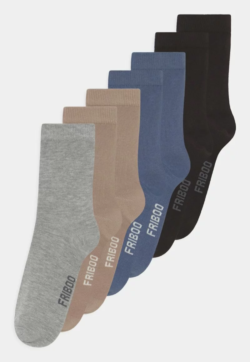 Friboo 7 PACK UNISEX - Socken - Tan/black/grey 3 Friboo 7 PACK UNISEX - Socken - Tan/black/grey